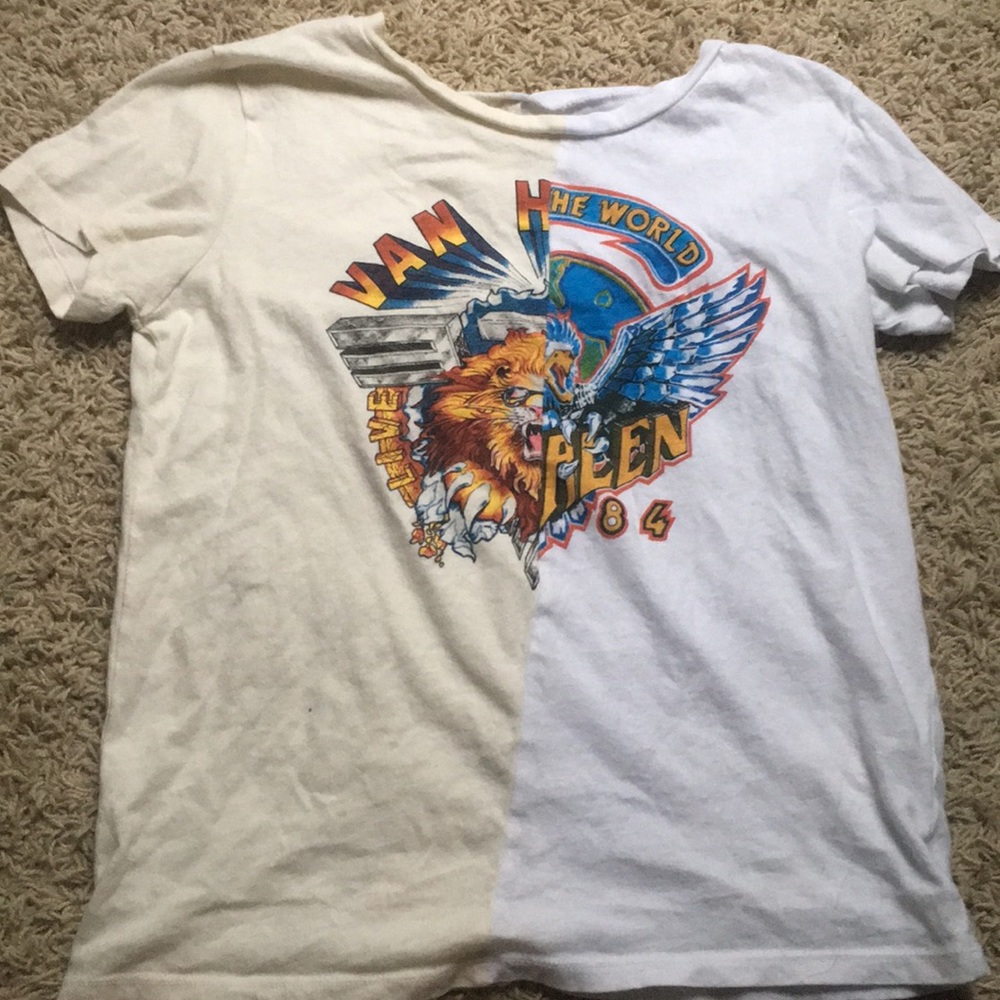 whit/cream van halen shirt